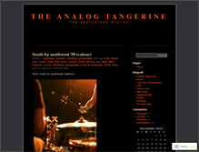 Tablet Screenshot of analogtangerine.wordpress.com