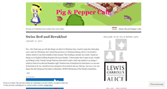 Desktop Screenshot of pigandpeppercafe.wordpress.com