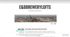 Desktop Screenshot of ebbrewerylofts.wordpress.com