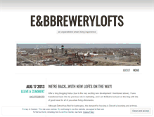 Tablet Screenshot of ebbrewerylofts.wordpress.com
