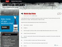 Tablet Screenshot of contessadreams.wordpress.com