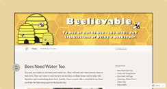 Desktop Screenshot of beelievable.wordpress.com