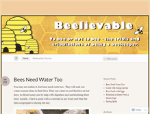 Tablet Screenshot of beelievable.wordpress.com