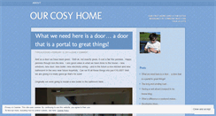 Desktop Screenshot of ourcosyhome.wordpress.com