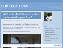 Tablet Screenshot of ourcosyhome.wordpress.com