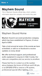 Mobile Screenshot of mayhemsound.wordpress.com