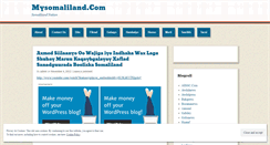 Desktop Screenshot of mysomaliland.wordpress.com