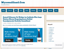 Tablet Screenshot of mysomaliland.wordpress.com