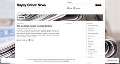 Desktop Screenshot of hayleygrievenews.wordpress.com