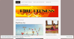 Desktop Screenshot of firefitnesscoach.wordpress.com