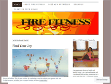 Tablet Screenshot of firefitnesscoach.wordpress.com