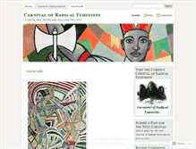 Tablet Screenshot of carnivalofradicalfeminists.wordpress.com