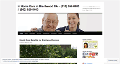 Desktop Screenshot of brentwoodinhomecare.wordpress.com