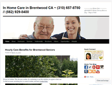 Tablet Screenshot of brentwoodinhomecare.wordpress.com