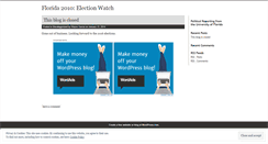 Desktop Screenshot of fla2010elections.wordpress.com