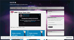 Desktop Screenshot of karimology.wordpress.com