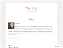 Tablet Screenshot of chelszyo.wordpress.com