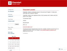 Tablet Screenshot of clearstart.wordpress.com