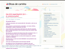 Tablet Screenshot of dicasdecarinho.wordpress.com