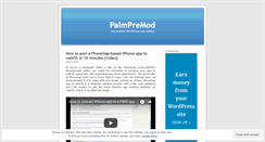 Desktop Screenshot of palmpremod.wordpress.com