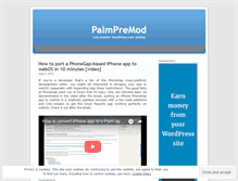 Tablet Screenshot of palmpremod.wordpress.com