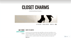 Desktop Screenshot of closetcharms.wordpress.com