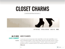 Tablet Screenshot of closetcharms.wordpress.com