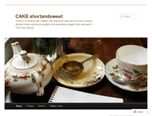 Tablet Screenshot of cakeshortandsweet.wordpress.com