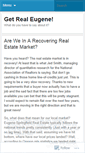 Mobile Screenshot of getrealeugene.wordpress.com