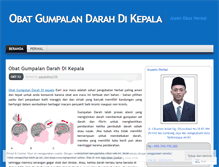 Tablet Screenshot of obatgumpalandarahdikepala.wordpress.com