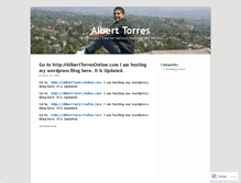 Tablet Screenshot of alberttorres.wordpress.com