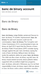 Mobile Screenshot of business.bancdebinaryaccount.wordpress.com