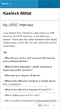 Mobile Screenshot of kashishmittal.wordpress.com