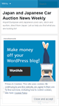Mobile Screenshot of japanesecarauctionnewsweekly.wordpress.com