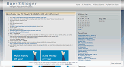 Desktop Screenshot of boerz.wordpress.com