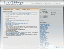Tablet Screenshot of boerz.wordpress.com