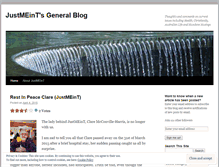 Tablet Screenshot of justmeint.wordpress.com