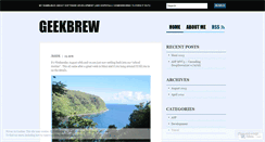 Desktop Screenshot of geekbrew.wordpress.com