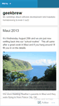 Mobile Screenshot of geekbrew.wordpress.com