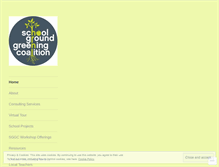 Tablet Screenshot of greeningschoolgrounds.wordpress.com