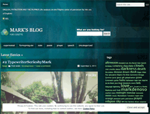 Tablet Screenshot of markdenoso.wordpress.com