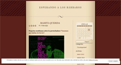 Desktop Screenshot of esperandoalosbarbaros.wordpress.com