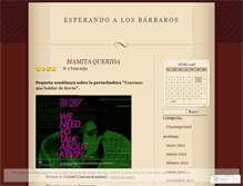 Tablet Screenshot of esperandoalosbarbaros.wordpress.com