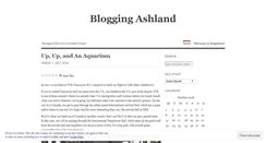 Desktop Screenshot of bloggingashland.wordpress.com