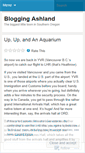 Mobile Screenshot of bloggingashland.wordpress.com