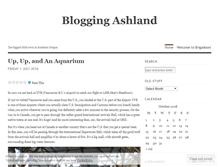 Tablet Screenshot of bloggingashland.wordpress.com