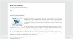 Desktop Screenshot of blogpostalexamwhiz.wordpress.com