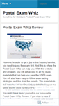 Mobile Screenshot of blogpostalexamwhiz.wordpress.com