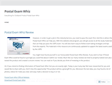 Tablet Screenshot of blogpostalexamwhiz.wordpress.com