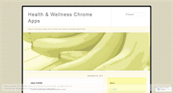 Desktop Screenshot of healthwellnesschromeapps.wordpress.com